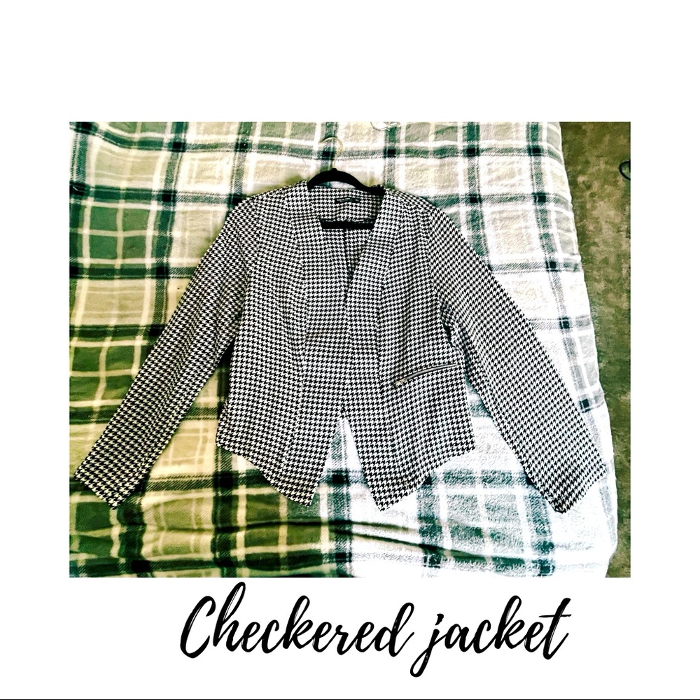 SHEIN checkered blazer